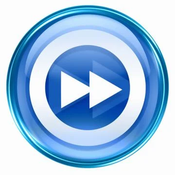 Forward icon blue, isolated on white background. イラスト素材