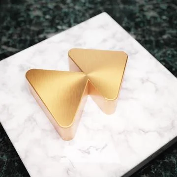 Forward icon. Bronze Forward symbol on white marble podium. Ilustración de archivo