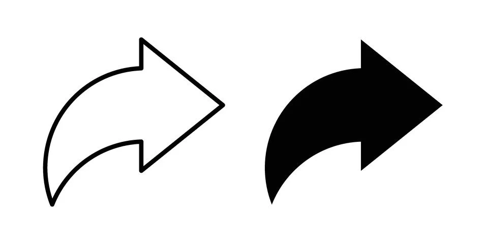 Forward icon concept. best for web design Stock Illustration
