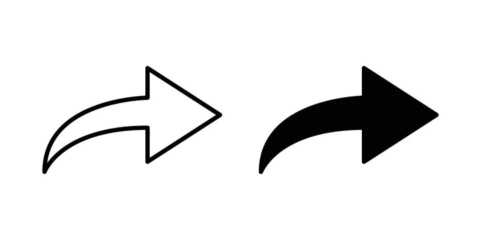 Forward icon or illustration vector symbols Stock Illustration