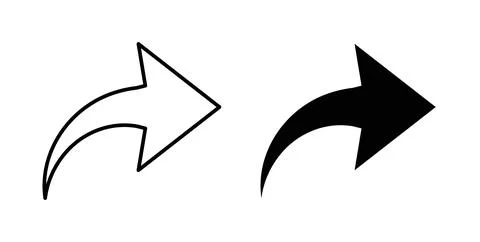 Forward icon symbol. Flat Vector illustration Stock Illustration