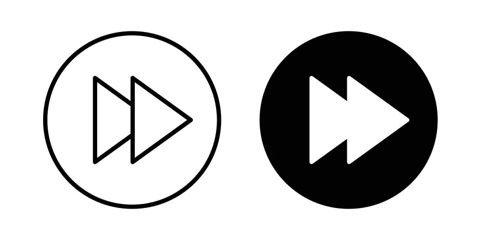 Forward icon vector editable eps10 스톡 일러스트