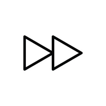 Forward icon - vector sign media icon Stock Illustration