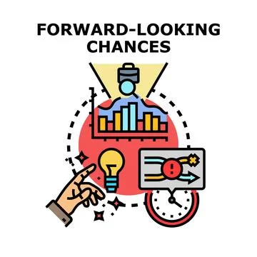 Forward looking chances considering future business opportunities 스톡 일러스트