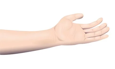 Forward-looking human hand Stock Illustration