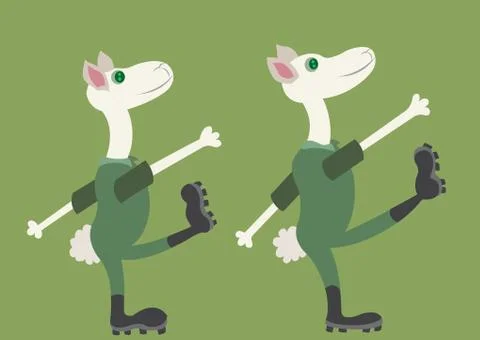 Forward march Stock Illustration