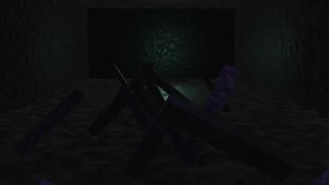 Forward Motion Through Dark Industrial Tunnel With Metallic Hedgehog Obstacle Stock Footage 337955923