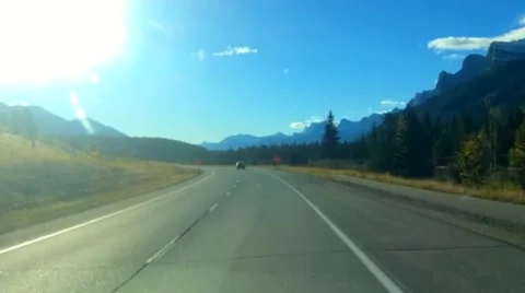 Forward Moving Hyperlapse from First Person View on Road Stock Footage 58315230