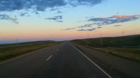 Forward Moving Hyperlapse from First Person View on Road Stock Footage 58316217