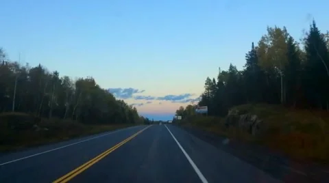 Forward Moving Hyperlapse from First Person View on Road Stock Footage 58316439