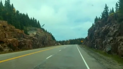 Forward Moving Hyperlapse from First Person View on Road Stock Footage 58317234