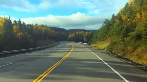 Forward Moving Hyperlapse from First Person View on Road Stock Footage 58319016