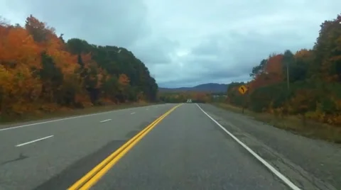 Forward Moving Hyperlapse from First Person View on Road Stock Footage 58319577