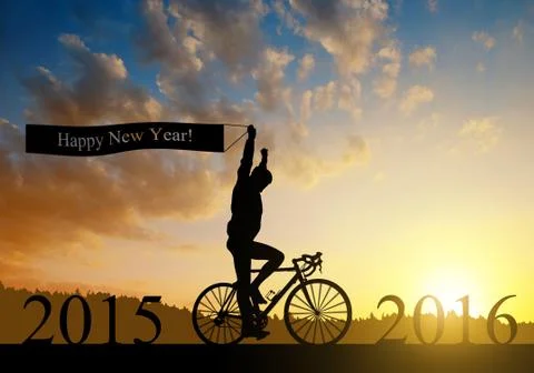 Forward to the New Year 2016 Foto stock