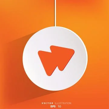 Forward or skip web icon Stock Illustration