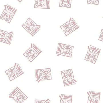 Forward qualified lead glyph vector seamless pattern 스톡 일러스트