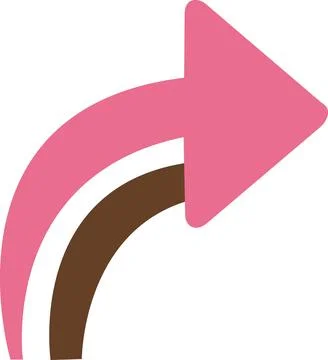 Forward share arrow icon for website content Stock Illustration