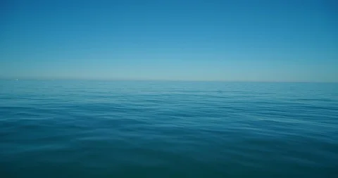 Forward Shot Over Blue Ocean Water Stock Footage 119987110