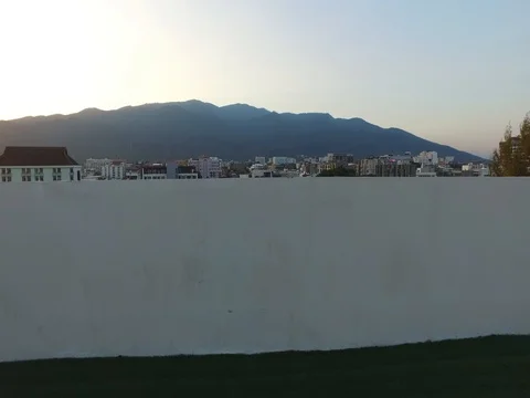 Forward sweep shot from rooftop of doi suthep mountain Stock Footage 70971554