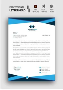 Forward Thinking Co Letterhead Stock Illustration