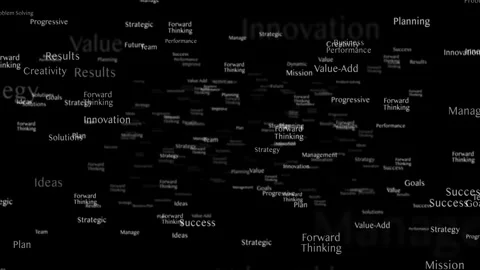 FORWARD THINKING Keywords Loopable Animation 库存影片 327025375