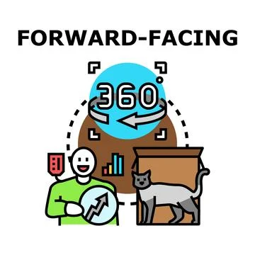 Forward thinking professional analyzing future business growth Ilustración de archivo