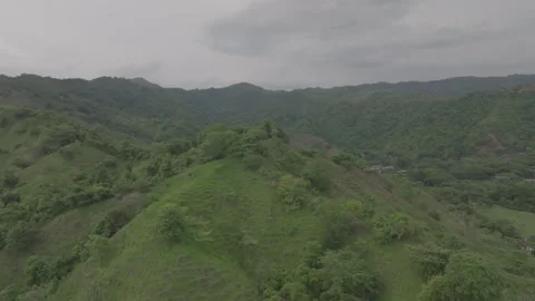 Forward tracking island hill Stock Footage 345221088