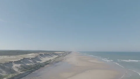 Forward tracking profile beach Video stock 345220624