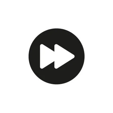 Forward vector flat icon on white background Stock-Illustration