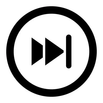 Forward Vector Icon Design Illustration Stock Illustration