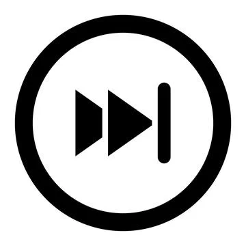 Forward Vector Icon Design Illustration Stock Illustration