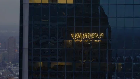 Foshay Tower Lights Reflection 02 | AT&amp;T Building | Minneapolis, MN | 4K Footage Stock-Footage 227227606