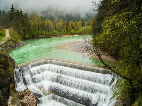 Fossen waterfall Stock Footage 80317469