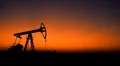 Fossil Fuel Energy, Oil Pump, Sunset, Oil Drilling Rig Field, Jack Pumping Unit HD Footage