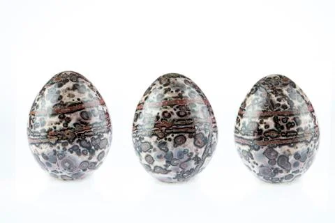 Fossil jasper beads Stock Photos