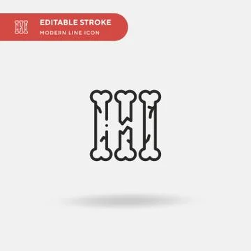 Fossil Simple vector icon. Illustration symbol design template for web mobile イラスト素材