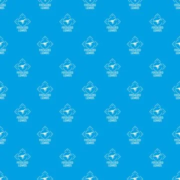 Fossilized lizard pattern vector seamless blue Stock Illustration