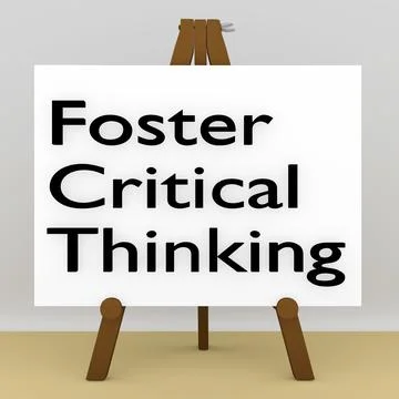 Foster Critical Thinking Concept イラスト素材