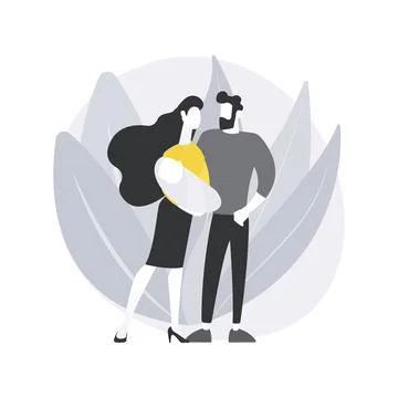 Foster parent abstract concept vector illustration. 스톡 일러스트