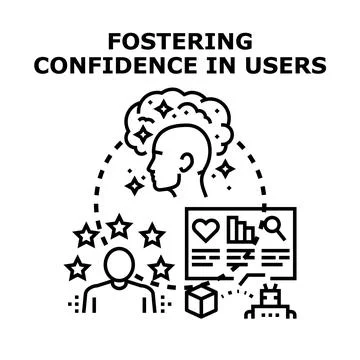 Fostering confidence in users with digital experience Stock Illustration