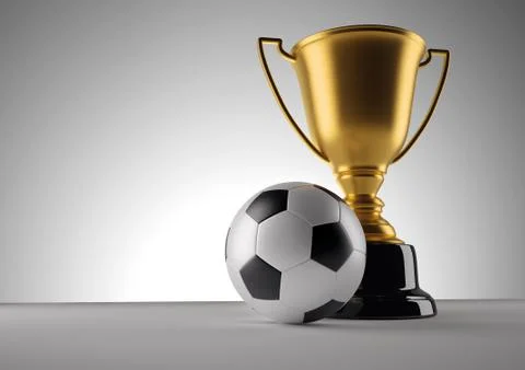 Fotball champion trophy Stock Illustration