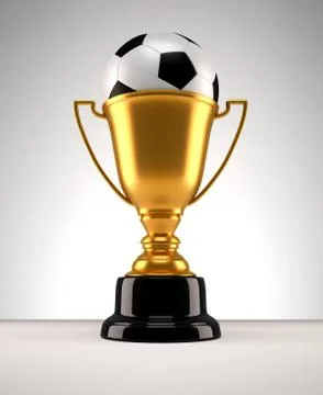 Fotball trophy Illustrazione stock
