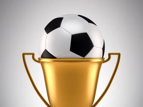 Fotball trophy Illustrazione stock