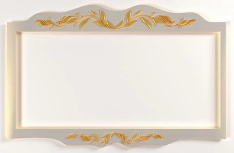 Foto frame 3D illustration Illustrazione stock