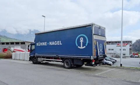Foto Manuel Geisser 18.04.2023 Bild : Kuehne-Nagel Lastwagen. Transporte u... Stock Photos
