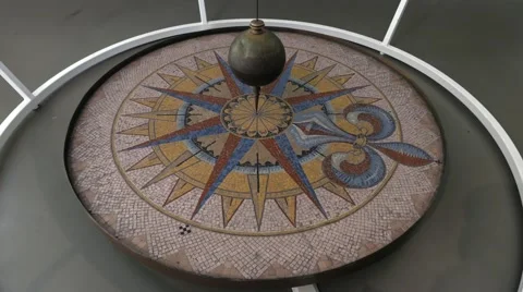 Foucault pendulum Stock Footage 56700591