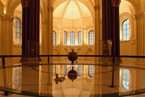 Foucault's pendulum, Musee des Arts Et Metiers, Paris, France Stock Photos