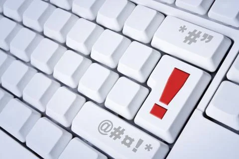 Foul language on the Internet Stock Illustration