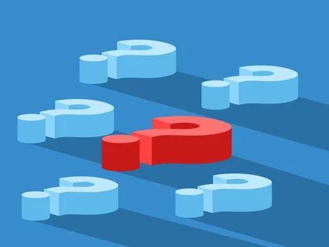 Found real problem, strange red problem mark from group Illustrazione stock