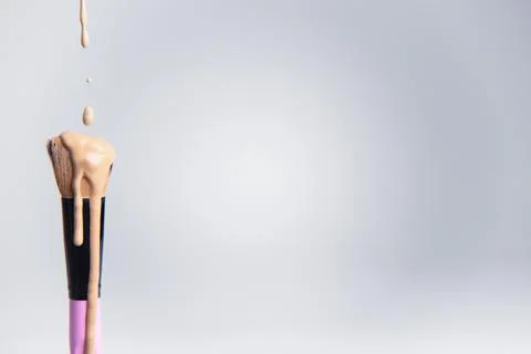 Foundation Brush on white background Stock Photos